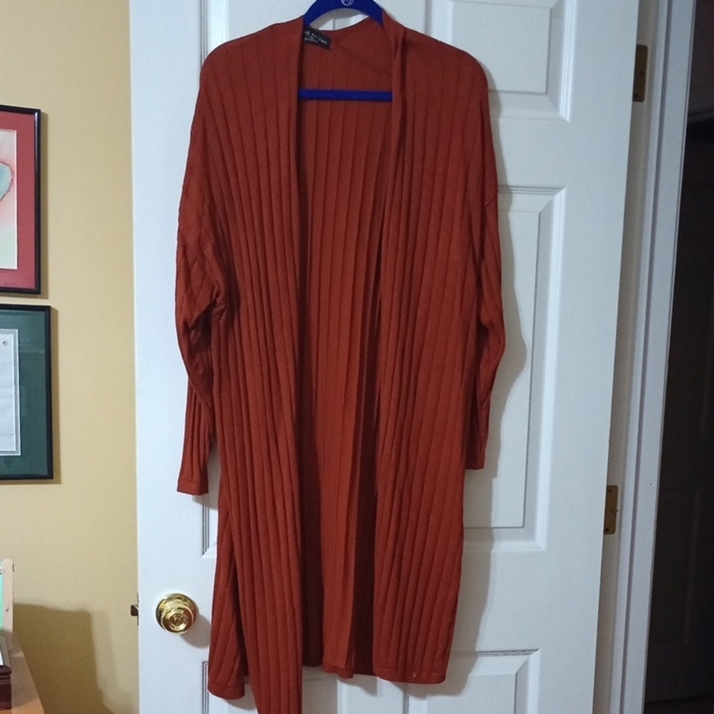 Lane Bryant Open Front Ribbed Duster Plus 22/24